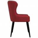 Krzesła do salonu 4 szt. burgundowe tapicerowane tkaniną