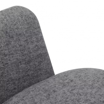 Krzesła do jadalni tapicerowane tkaniną 2 szt. jasnoszare