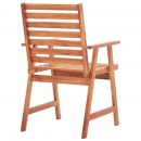 Krzesła ogrodowe, 4 szt., lite drewno akacjowe