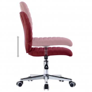 Krzesła stołowe, 2 szt., czerwień winna, tapicerowane tkaniną