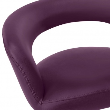 Krzesła stołowe, 2 szt., fioletowe, sztuczna skóra