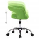 Krzesła stołowe, 2 szt., zielone, sztuczna skóra
