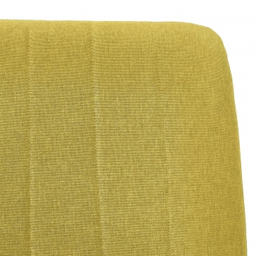 Krzesła do kuchni 2 szt. żółte tapicerowane tkaniną