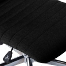 Krzesła stołowe, 6 szt., czarne, tapicerowane tkaniną