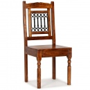 Krzesła do kuchni z litego drewna stylizowanego na sheesham 4 szt.