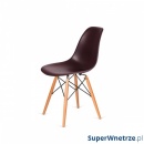 Krzesło DSW Wood King Home brązowe