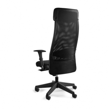 Krzesło biurowe Ares Soft HL skóra naturalna Unique czarny