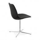 Krzesło skórzane Bedford Kokoon Design czarne-chrom