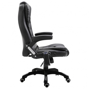 Fotel biurowy z masażem czarny