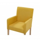 Krzesło do jadalni żółte ROCKEFELLER