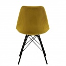Krzesło Eris Sztruks Żółte