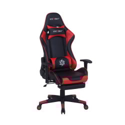 Krzesło gamingowe regulowane ekoskóra czarno-czerwone VICTORY