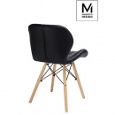 Krzesło Klipp Modesto Design czarne-drewno bukowe