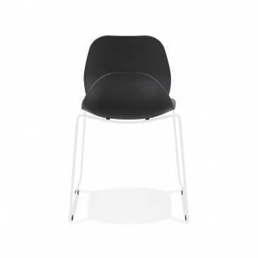Krzesło Kokoon Design Claudi czarne nogi białe