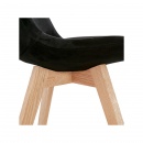 Krzesło Kokoon Design Phil czarne nogi naturalne