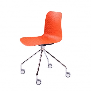 Krzesło 45x43x81cm King Home Krado Roll pomarańczowe