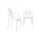 Krzesło Louis Ghost King Home biały