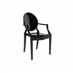 Krzesło Louis King Home czarne 
