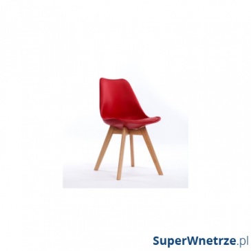 Krzesło z poduszką Nordic King Home Nordic czerwone