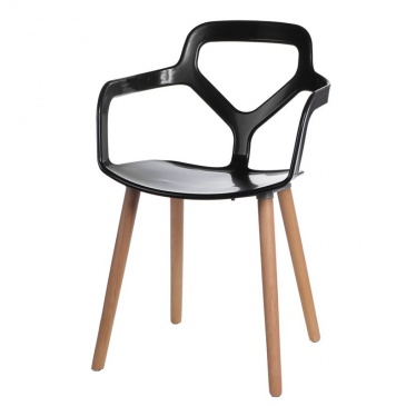 Krzesło Nox Wood czarne