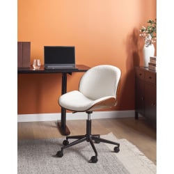 Krzesło obrotowe Obrotowy MENESHA Boucle Biały