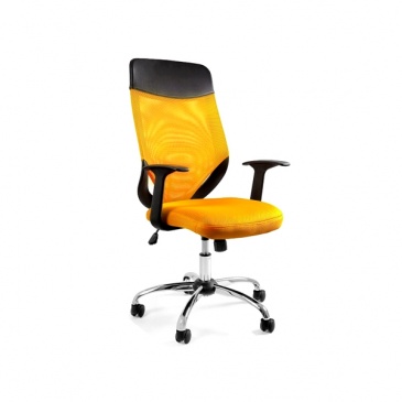 Krzesło obrotowe Unique Mobi Plus żółte