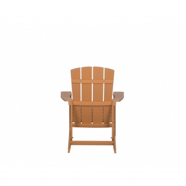 Krzesło ogrodowe z podnóżkiem jasne drewno ADIRONDACK
