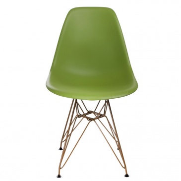 Krzesło P016 PP Gold zielone