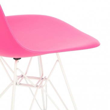 Krzesło P016 PP White dark pink