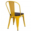 Krzesło Paris Wood D2 żółte-sosna szczotkowana