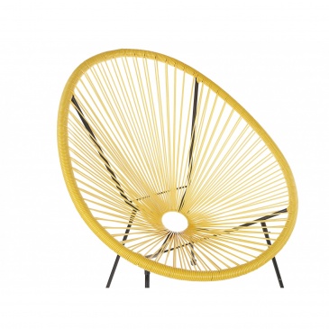Krzesło rattanowe żółte ACAPULCO II