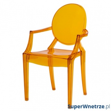 Krzesło D2 Royal pomarańczowy transparentny