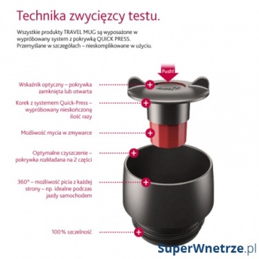 Kubek termiczny 0,63 L EMSA Travel Mug czarny