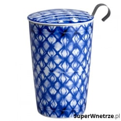 Kubek z zaparzaczką do herbaty 350ml Eigenart Mozaika indigo