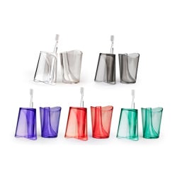 Kubek ze stojakiem na szczoteczki Flip Cup zielony 10094-GN