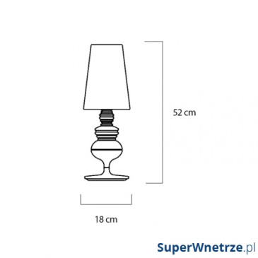 Lampa biurkowa śr.18cm King Home Queen złota/miedziana