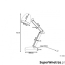 Lampa biurowa czerwona VELEKA BLmeble