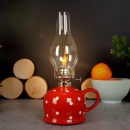 Lampa naftowa ceramiczna 28,5 cm 530 ml
