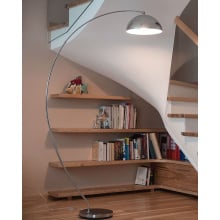 Lampa podłogowa kama metal srebrny