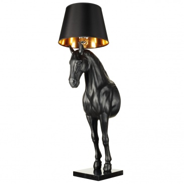 Lampa podłogowa koń l / horse czarna 185 cm
