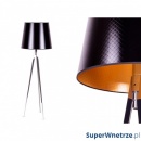 Lampa podłogowa 174cm King Home Tripod czarno-złota