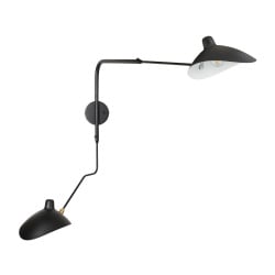 Lampa ścienna crane-2w s czarna 110 cm