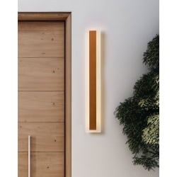 Lampa ścienna ogrodowa led rosalie złoty