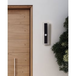 Lampa ścienna ogrodowa led savane 30 cm z czujnikiem ruchu czarny