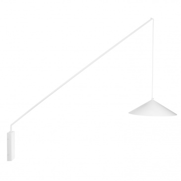 Lampa ścienna swing biała 151 cm