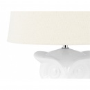 Lampa stołowa biała 42 cm OWL