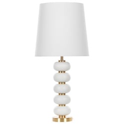 Lampa stołowa frio metal biały