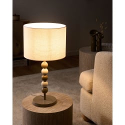 Lampa stołowa LOKY Metal Biały/ beżowy