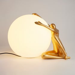 Lampa stołowa woman-1 złota 47 cm