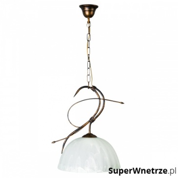 Lampa wisząca 78x36cm Lampex biała